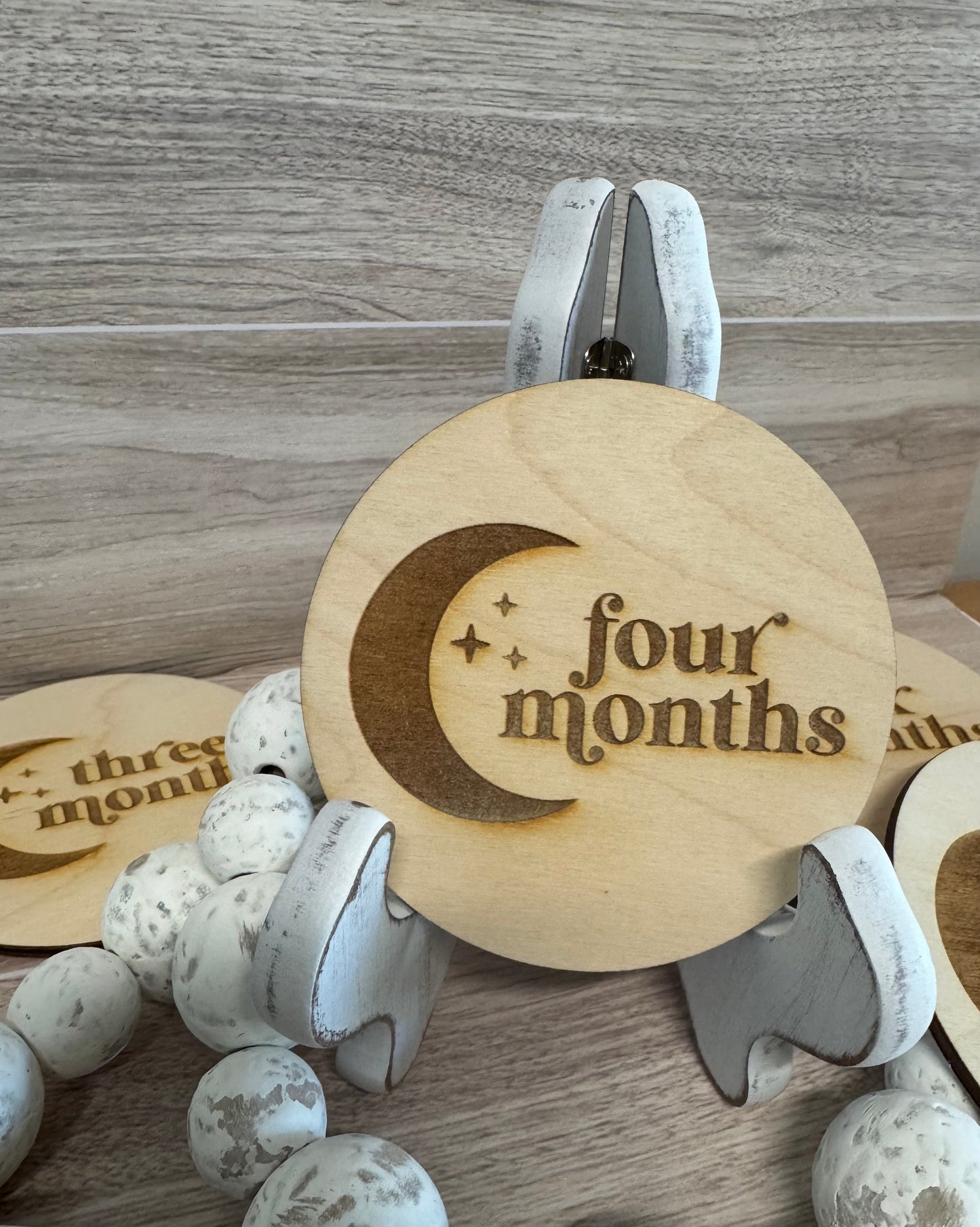 Baby Milestone Rounds - Moon & Stars