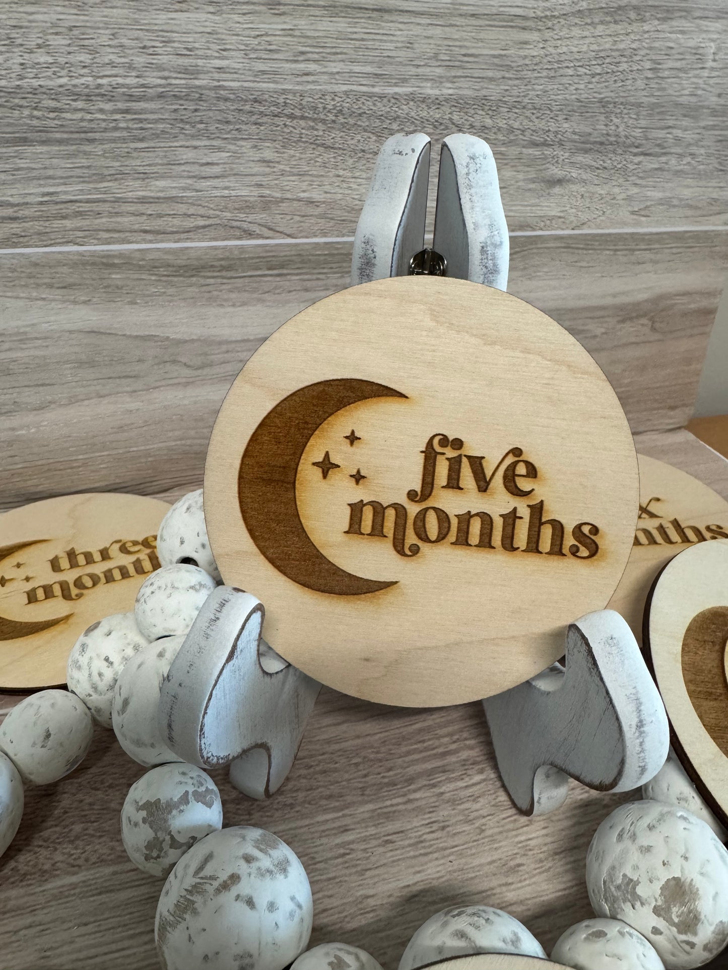 Baby Milestone Rounds - Moon & Stars