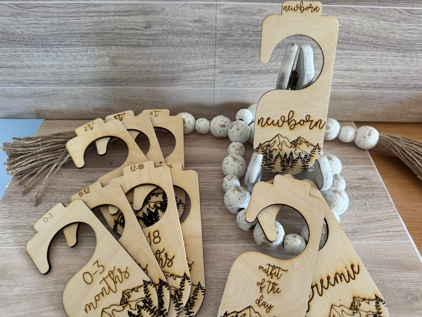 Baby Closet Divider Hangers - Mountains