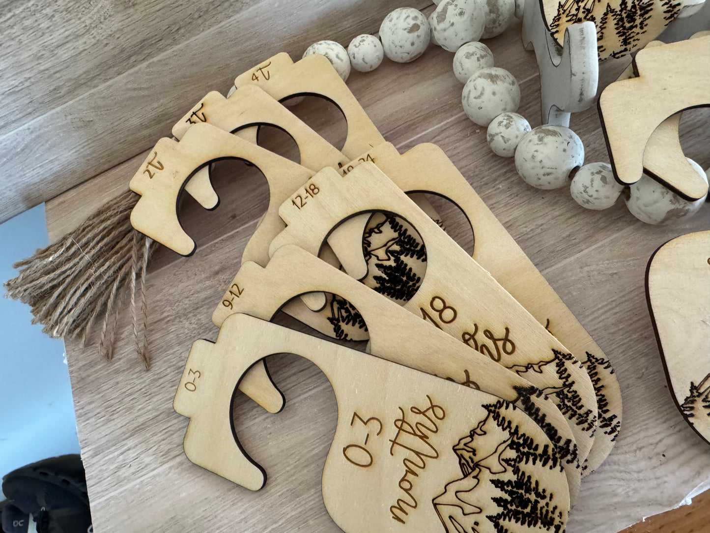 Baby Closet Divider Hangers - Mountains