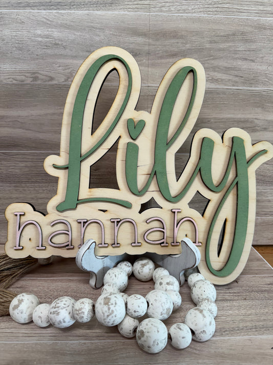 Custom Made NAME Nursery Signs